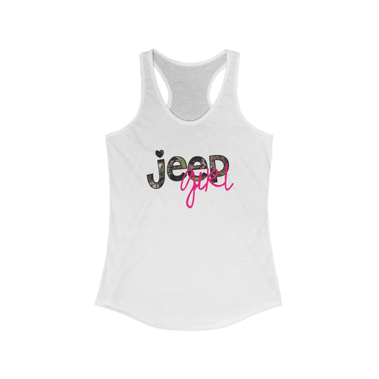 Women's Ideal Jeep Girl Racerback Tank