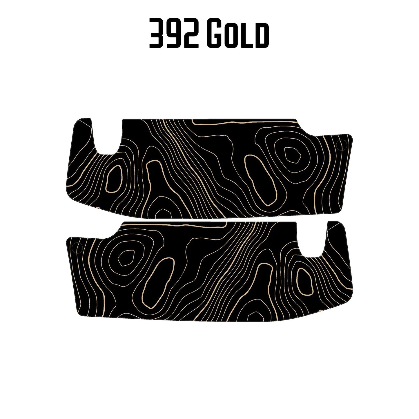 Topographic Map Sun Visor Overlays - 2018+ Jeep Wrangler JL / Jeep Gladiator JT