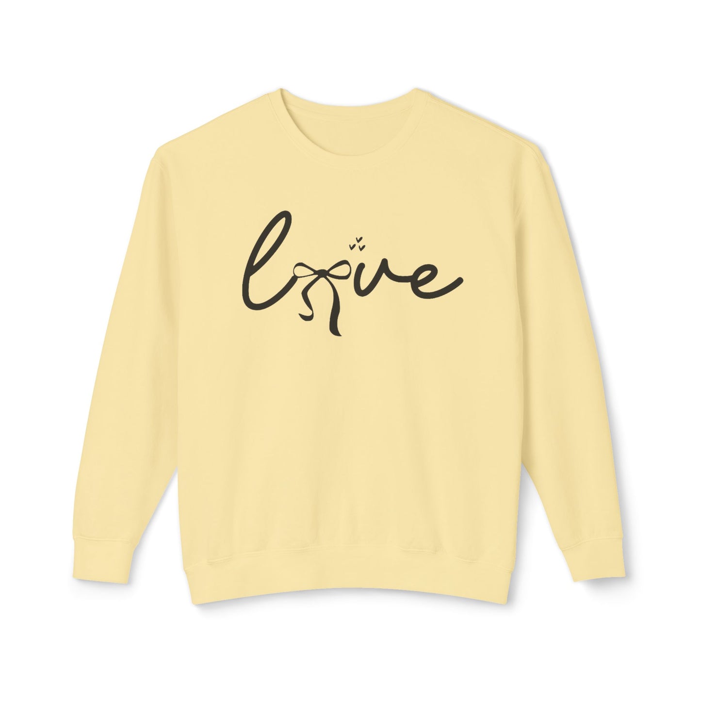 Love Crewneck Sweatshirt — Lightweight Casual Pullover