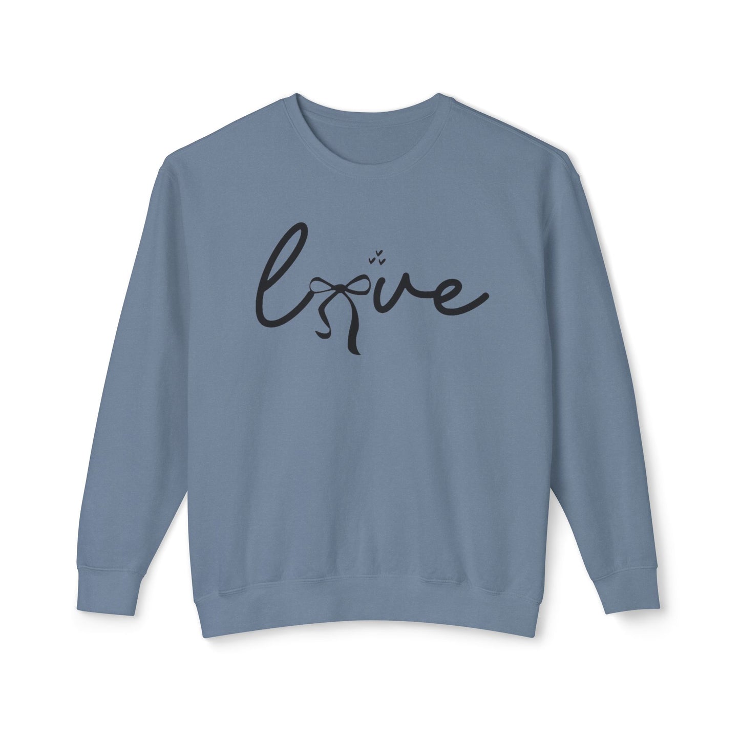 Love Crewneck Sweatshirt — Lightweight Casual Pullover