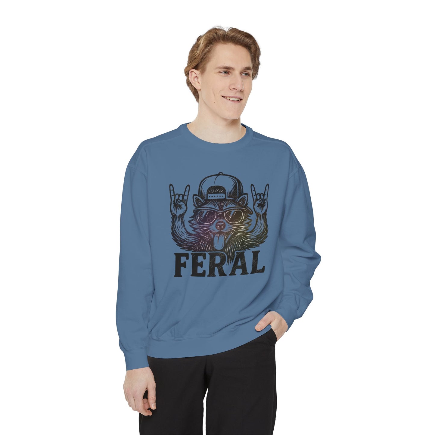 Raccoon Sweatshirt - Feral Raccoon Crewneck