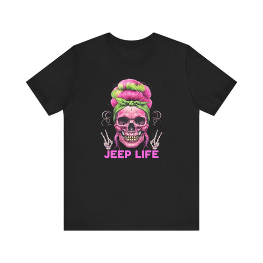 Jeep Life Skull Jersey Short Sleeve Tee