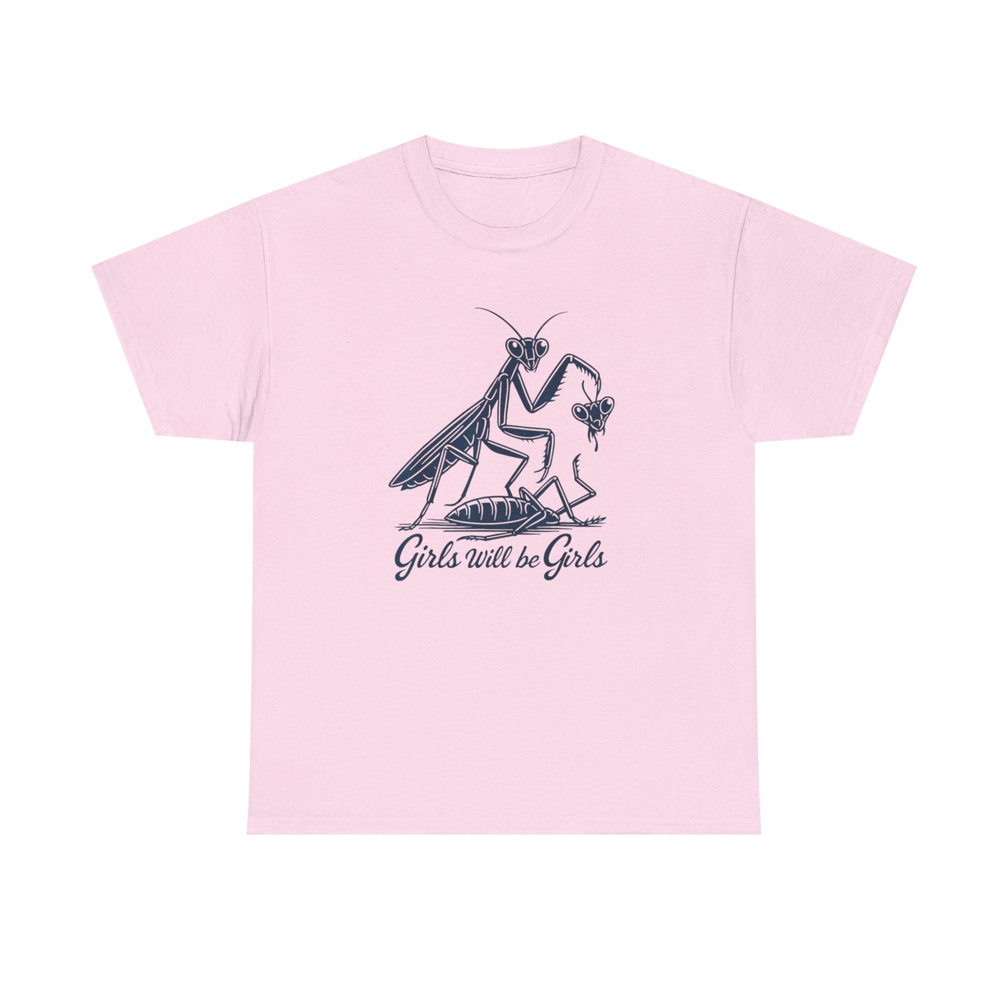 T-Shirt Girls will be girls praying mantis