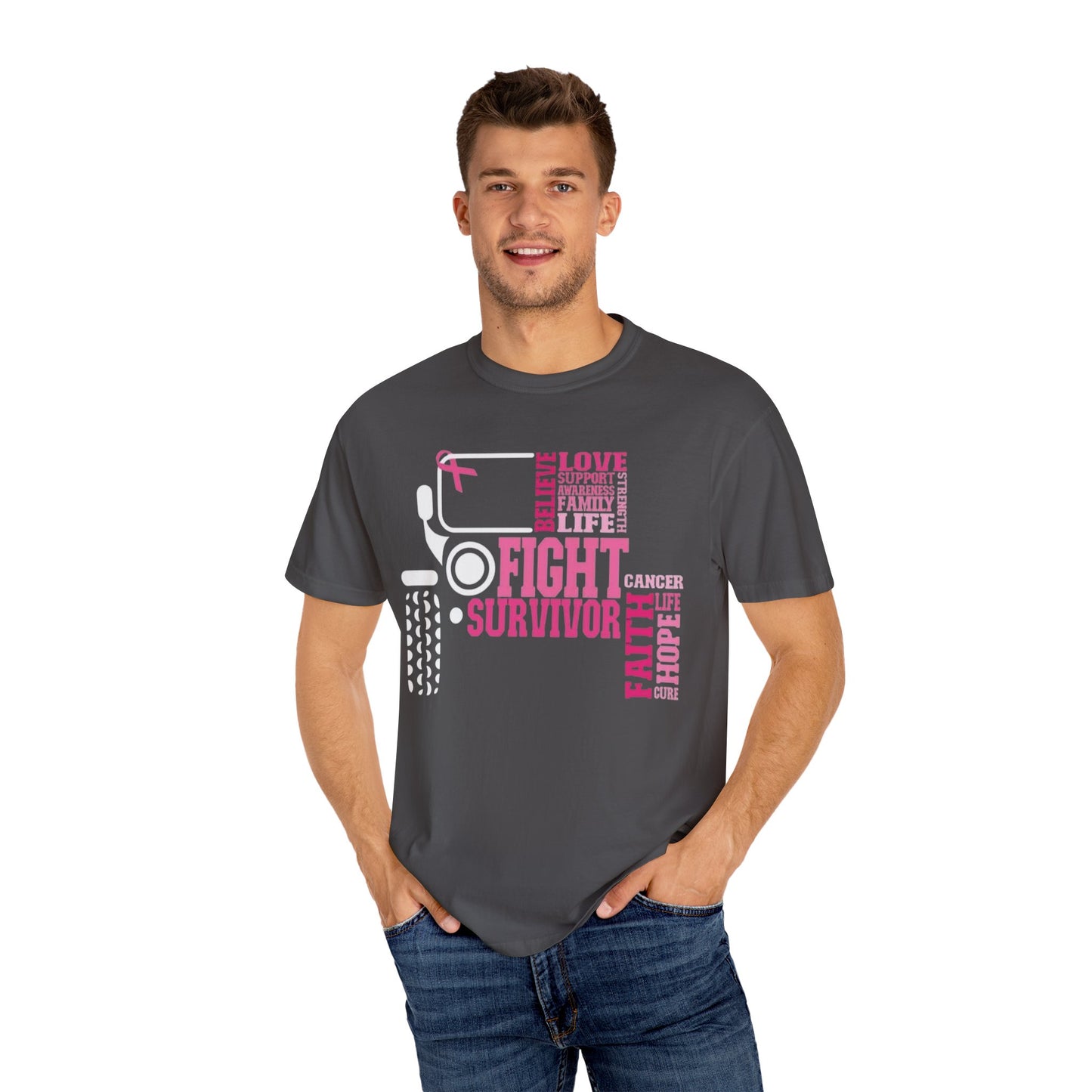 Unisex Garment-Dyed T-shirt - Breast Cancer Offroad Tee