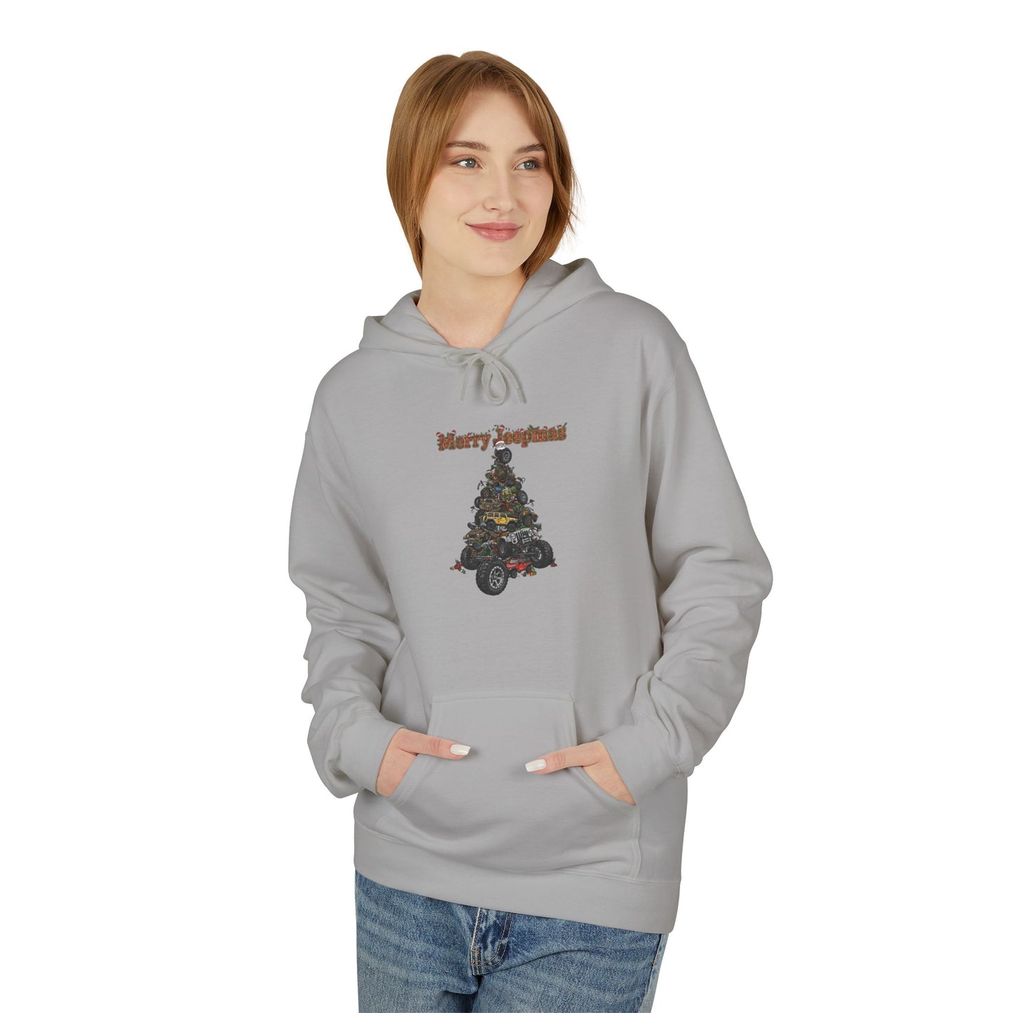 Merry Jeepmas Christmas Hoodie — Festive Jeep Holiday Pullover