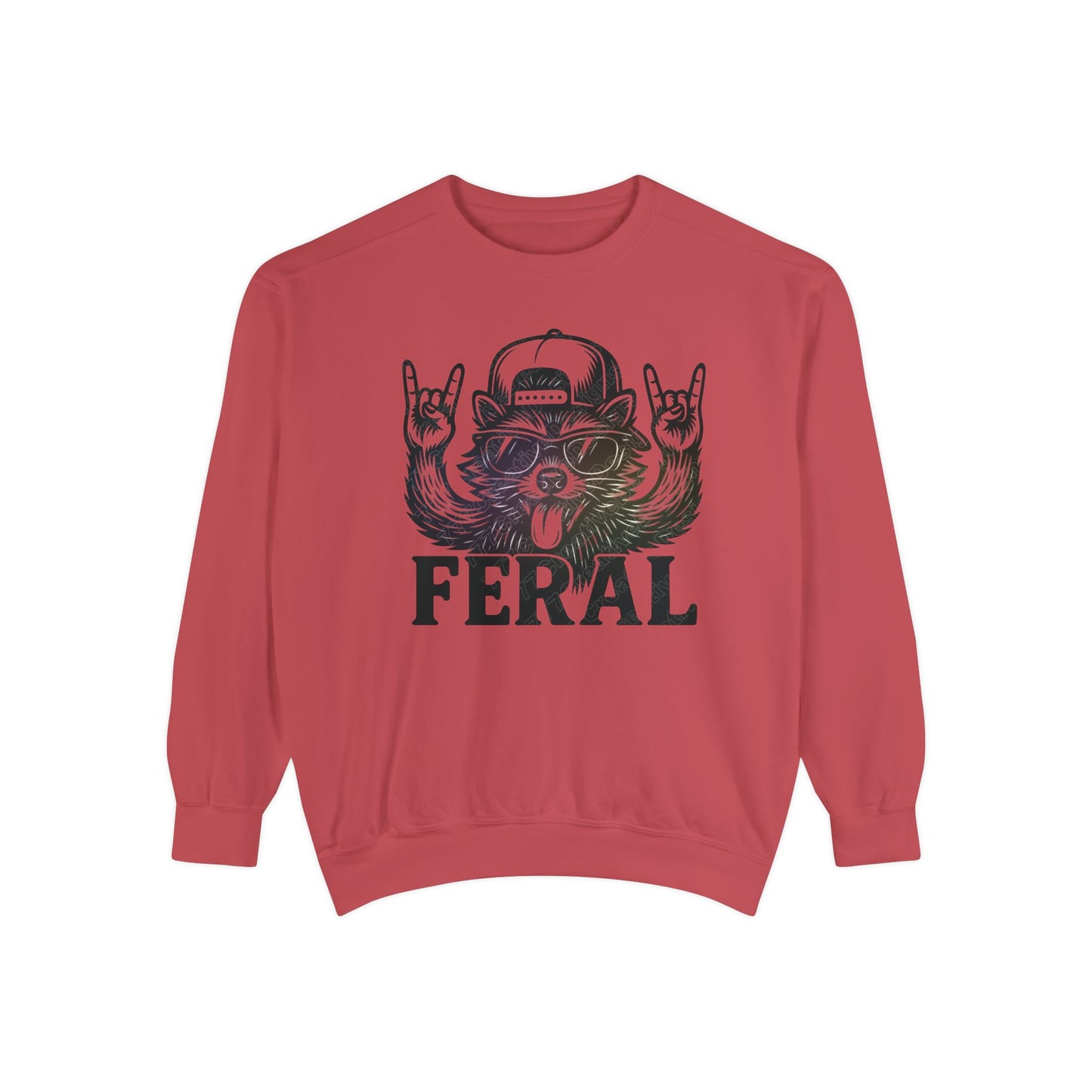 Raccoon Sweatshirt - Feral Raccoon Crewneck