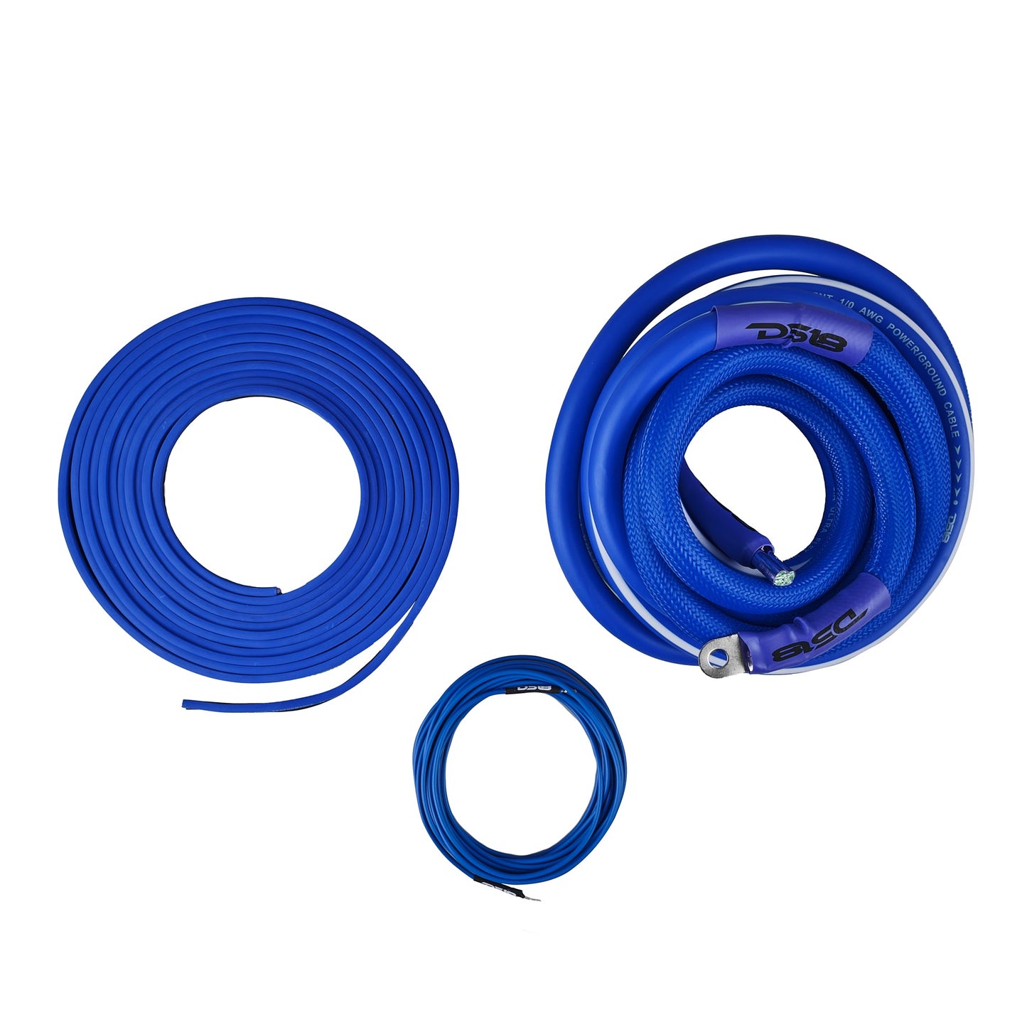 0-GA Amplifier Installation Wiring Kit - Blue