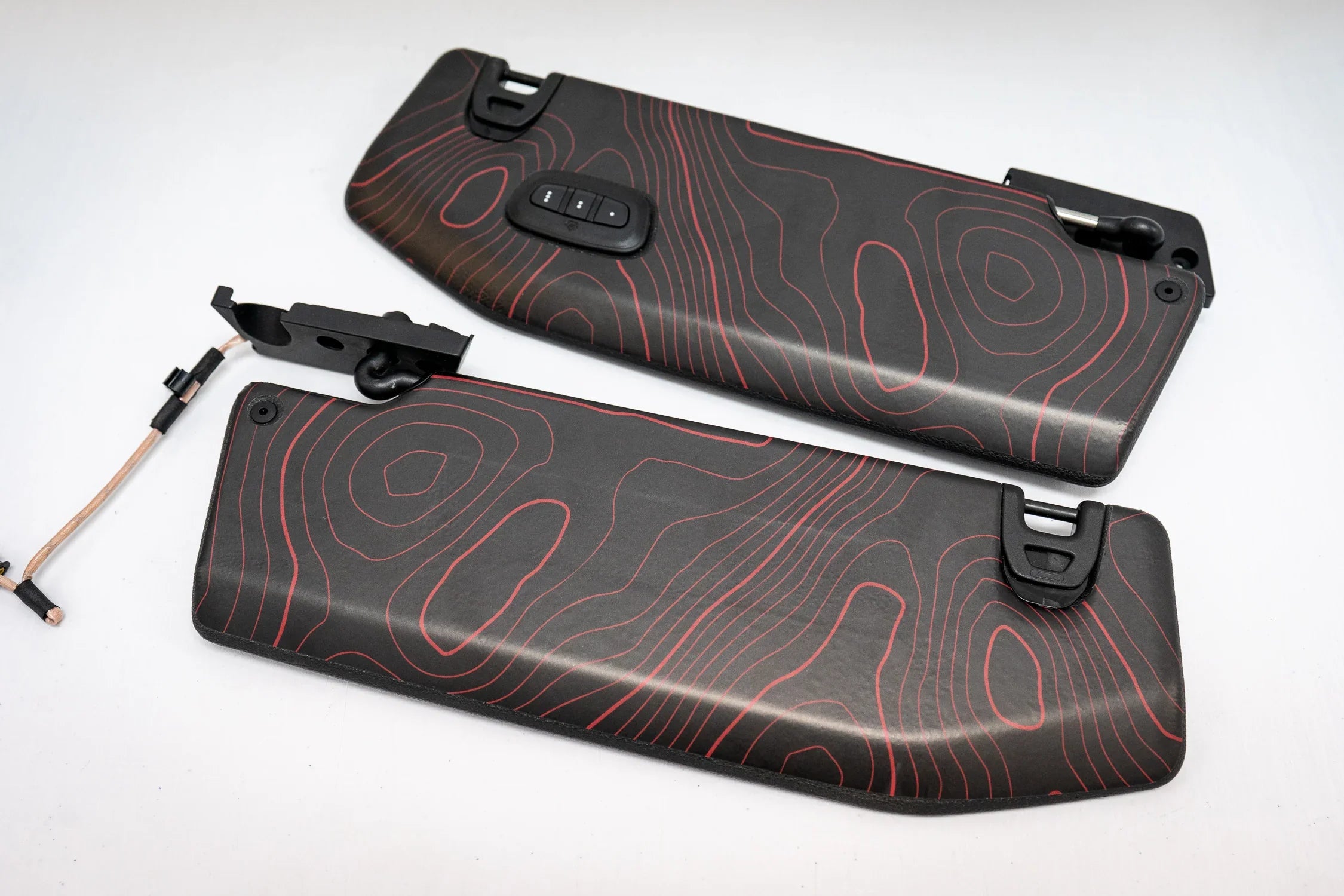 Topographic Map Sun Visor Overlays - 2018+ Jeep Wrangler JL / Jeep Gla ...