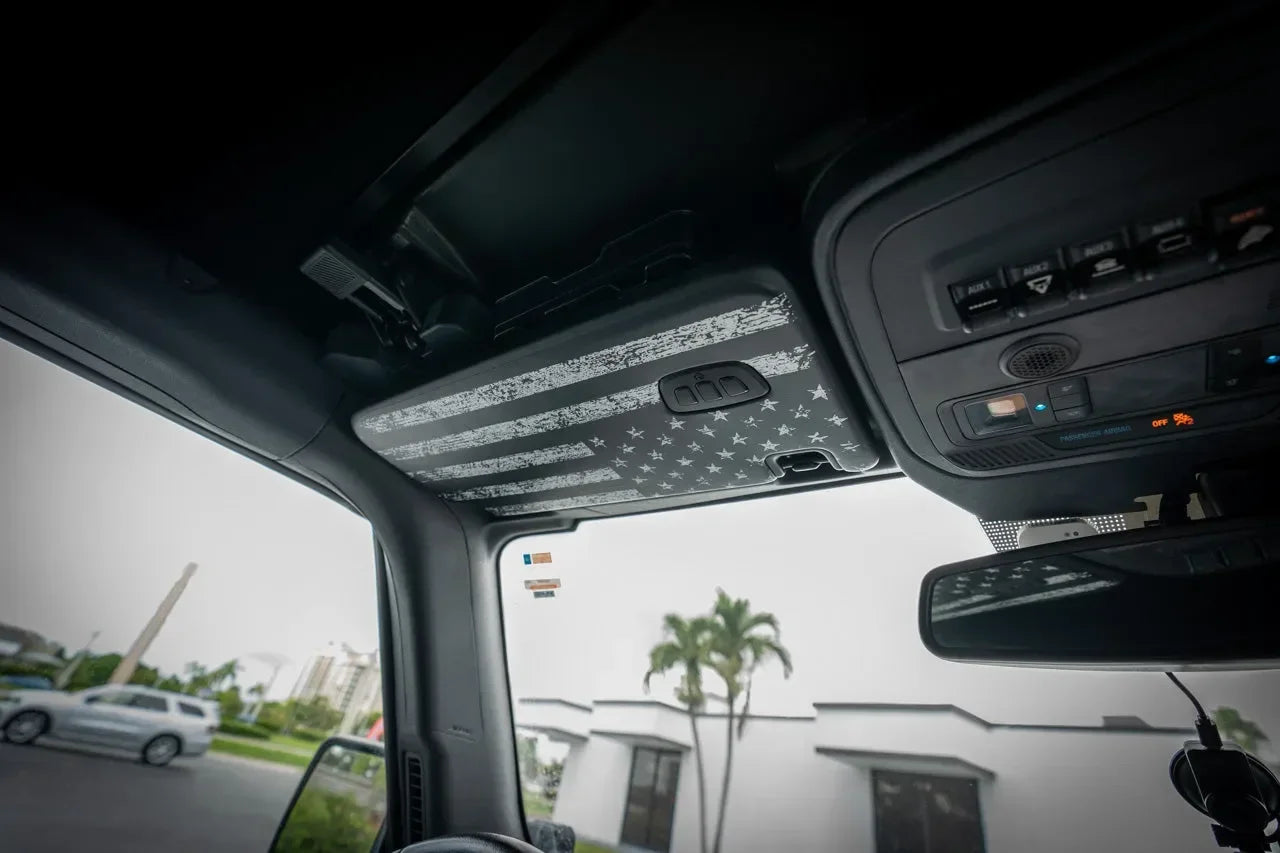 Freedom Series Sun Visor Overlays (Printed Series) - 2018+ Jeep Wrangler JL / Jeep Gladiator JT