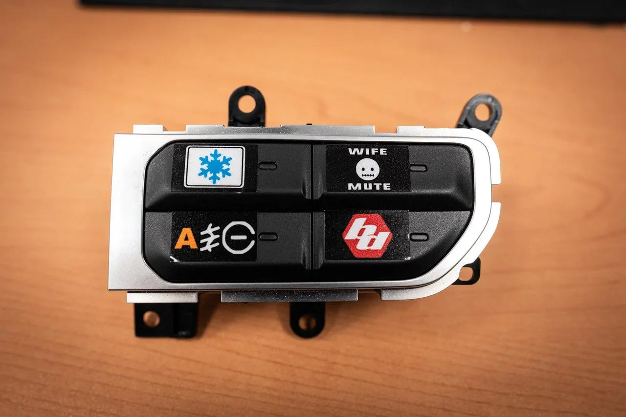 Printed Series Auxiliary Switch Labels (Upfitter) - 2018+ Jeep Wrangler / Gladiator JL / JT