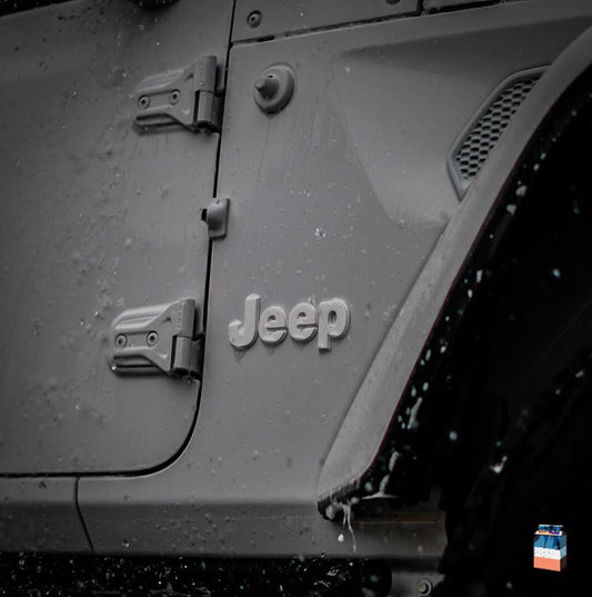 Laser Cut Acrylic "Jeep" Fender Emblem