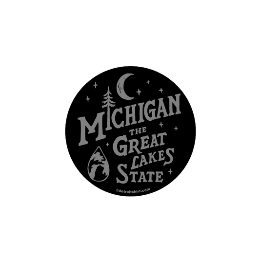 Sticker - Michigan Vintage Font