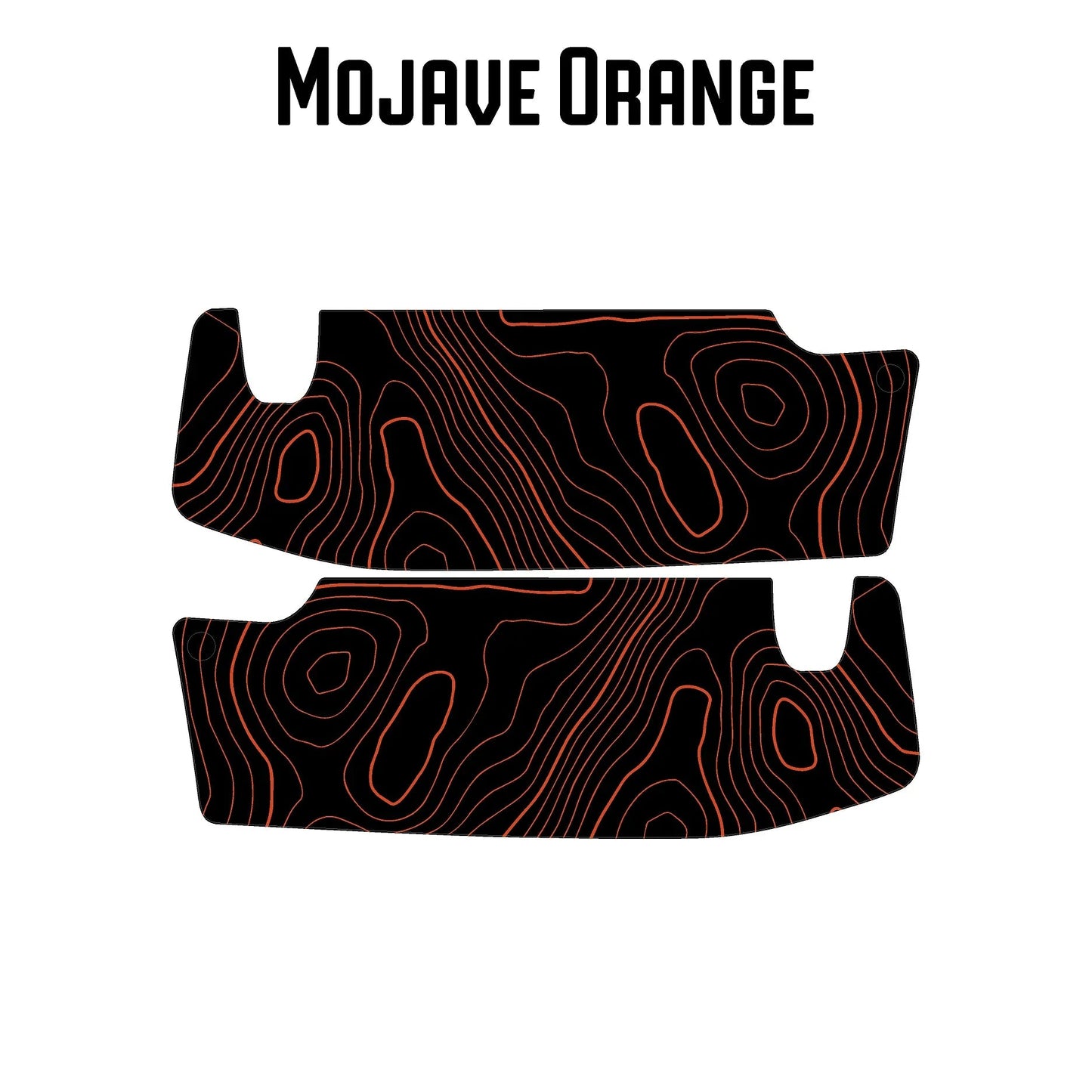 Topographic Map Sun Visor Overlays - 2018+ Jeep Wrangler JL / Jeep Gladiator JT