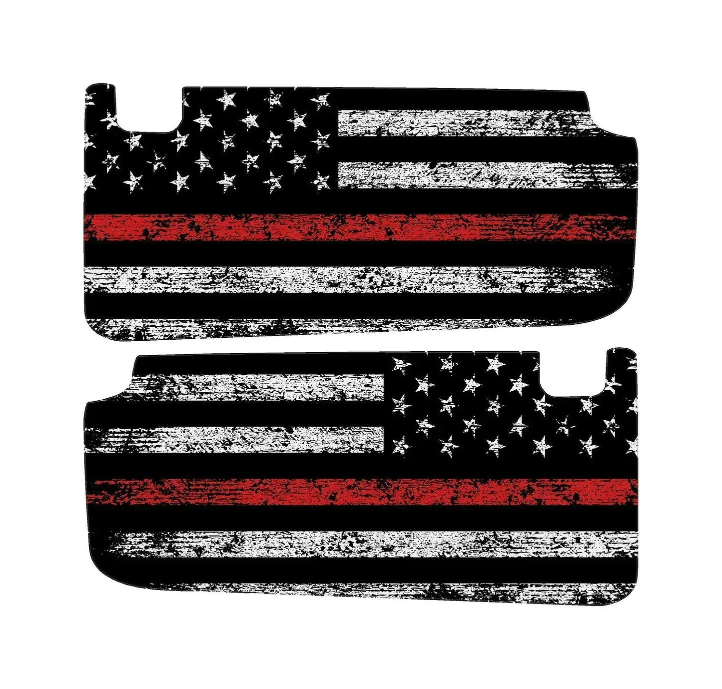 Freedom Series Sun Visor Overlays (Printed Series) - 2018+ Jeep Wrangler JL / Jeep Gladiator JT