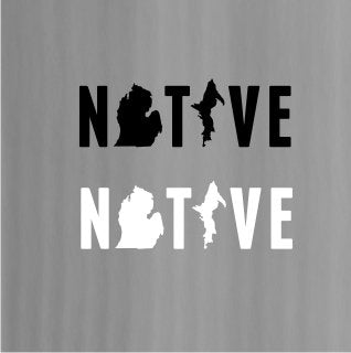Vinyl Decal - Michigan Native – Farrar Decals and designs
