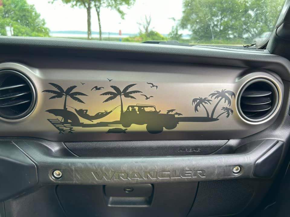 beach scene jl dash decal – Farrar Decals and designs