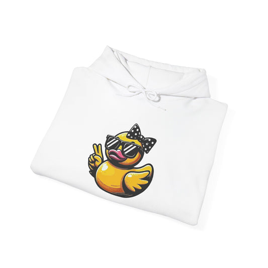 Chic Duck Wave Graphic Hoodie - Unisex Heavy Blend™ Sweatshirt