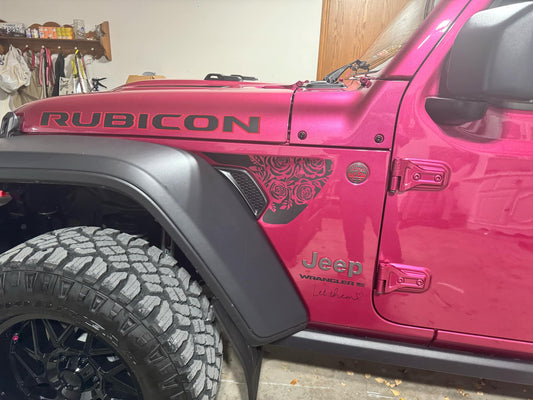 Custom jl rose vent decals