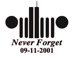 9/11 jeep never forget decal
