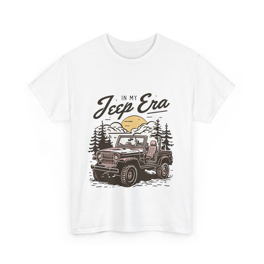 In my era Unisex Heavy Cotton Tee - 'In My Jeep Era' Graphic Shirt