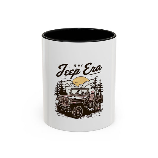 Jeep Era Accent Coffee Mug - Perfect for Adventurers & Jeep Lovers and swifties