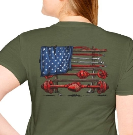 American Flag Axles & Control Arms T-Shirt