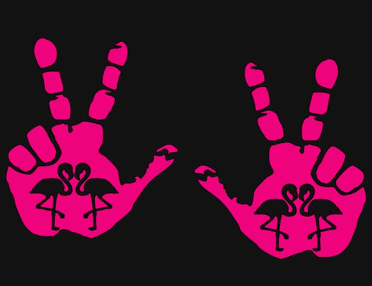 Flamingo wave hands
