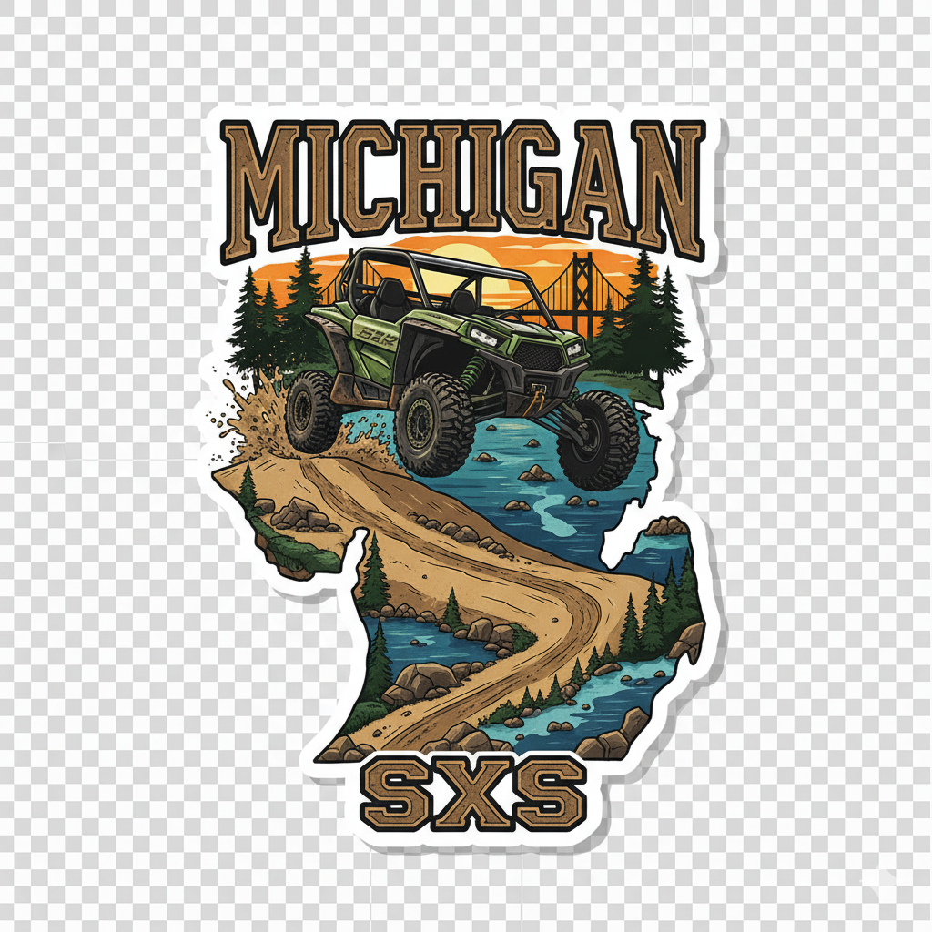Sxs Michigan decal 4in