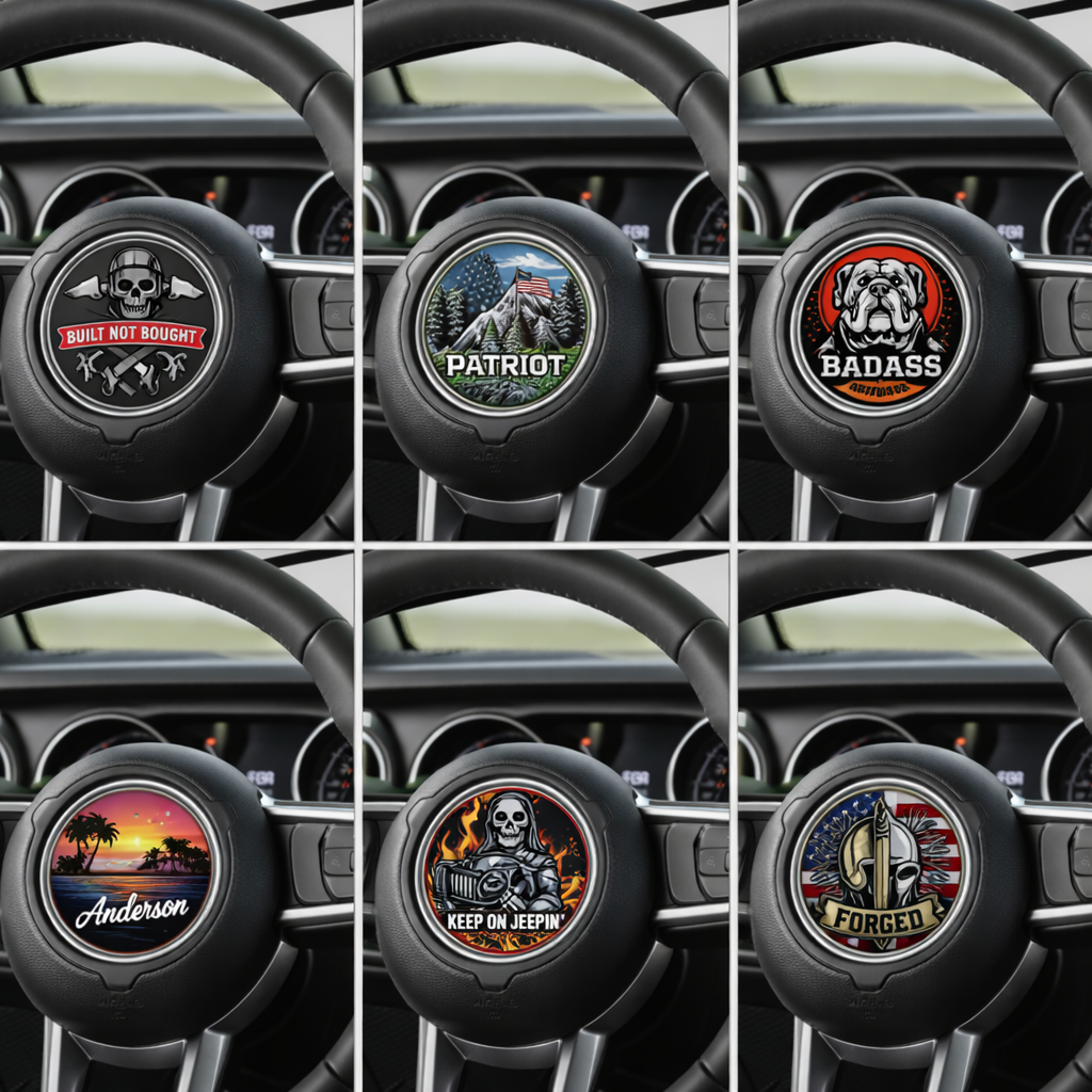 Custom Steering Wheel Decal – Fully Personalized