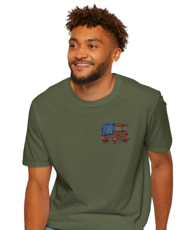 American Flag Axles & Control Arms T-Shirt