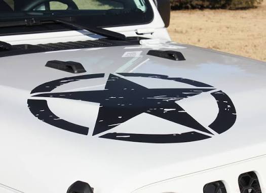 Hood Star Decal