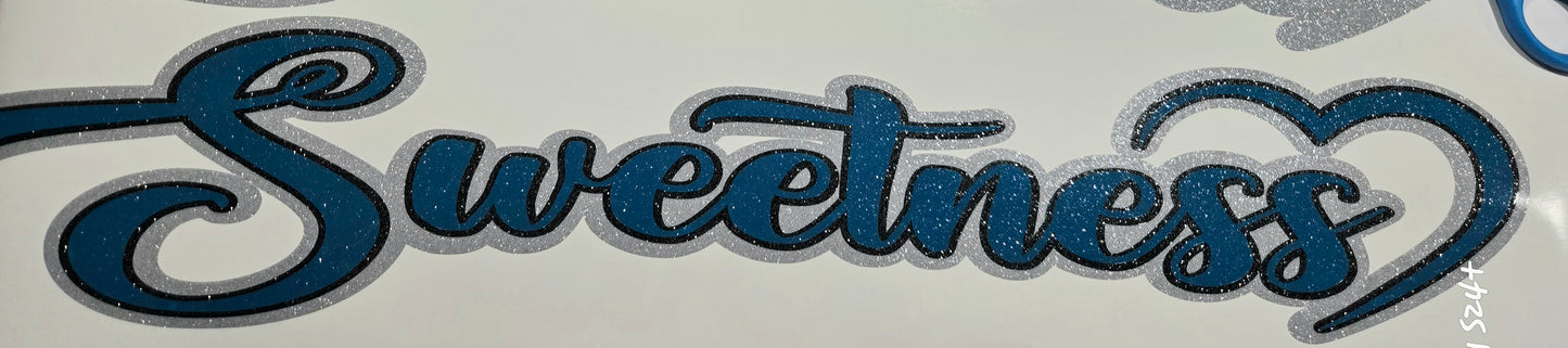 Custom designed Jeep hood name decal set