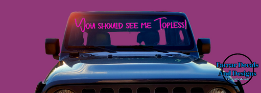 You should see me topless banner
