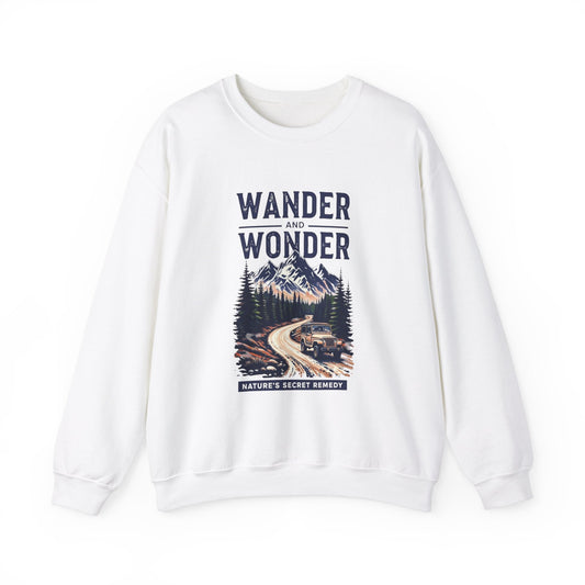 Wander and Wonder Adventure Sweatshirt - Unisex Heavy Blend™ Crewneck