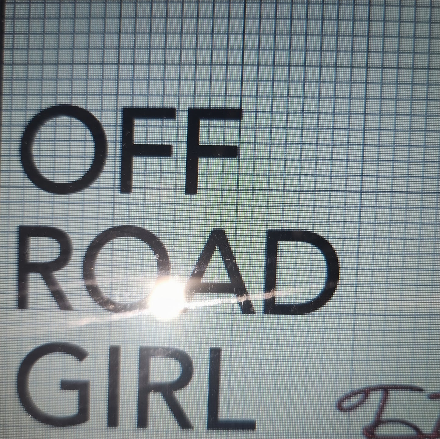 Offroad girl decal