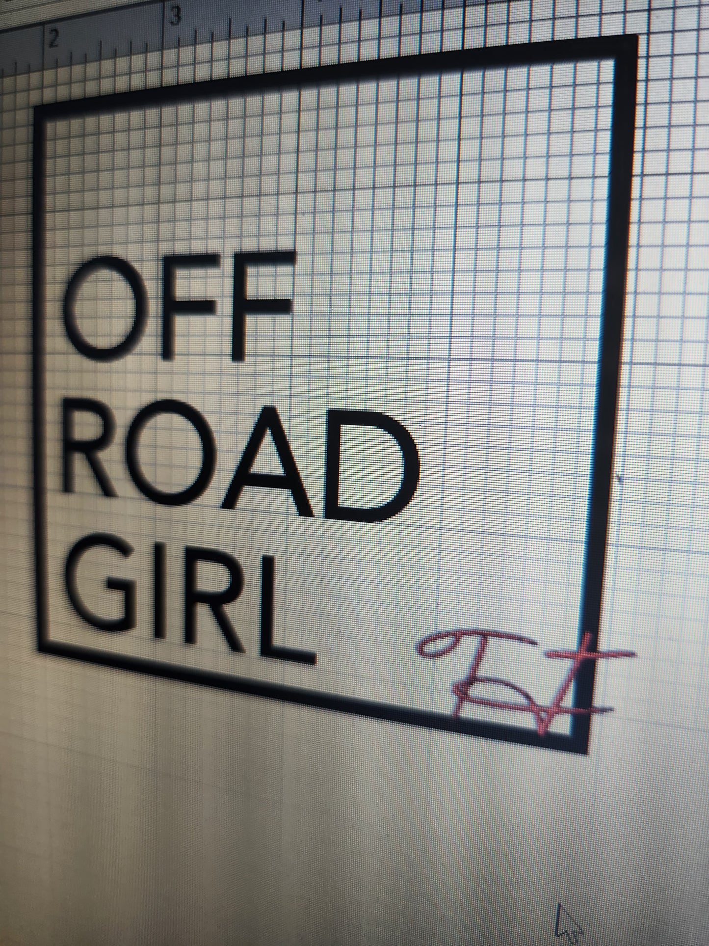 Offroad girl decal
